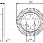 Диск тормозной BOSCH