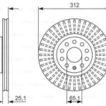 Диск тормозной BOSCH