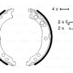 Колодки тормозные барабанные BOSCH