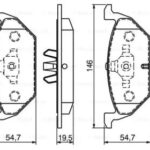 Колодки тормозные дисковые перед BOSCH