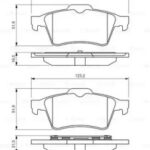 Колодки тормозные дисковые зад BOSCH