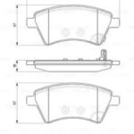 Колодки тормозные дисковые перед BOSCH