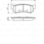 Колодки тормозные дисковые зад BOSCH