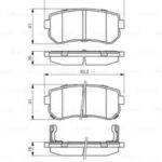 Колодки тормозные дисковые зад BOSCH