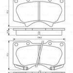 Колодки тормозные дисковые перед BOSCH