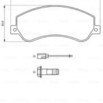 Колодки тормозные дисковые перед BOSCH 986494170