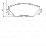 Колодки тормозные дисковые перед BOSCH 986494174