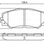 Колодки тормозные дисковые перед BOSCH