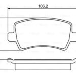 Колодки тормозные дисковые BOSCH