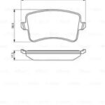 Колодки тормозные дисковые зад BOSCH