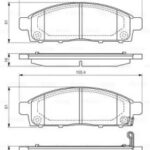 Колодки тормозные дисковые перед BOSCH