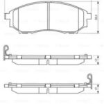 Колодки тормозные дисковые BOSCH