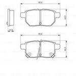 Колодки тормозные дисковые зад BOSCH