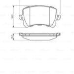 Колодки тормозные дисковые зад BOSCH 986494344