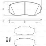 Колодки тормозные дисковые перед BOSCH