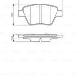Колодки тормозные дисковые зад BOSCH