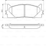 Колодки тормозные дисковые перед BOSCH