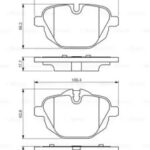 Колодки тормозные дисковые зад BOSCH