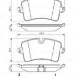 Колодки тормозные дисковые зад BOSCH