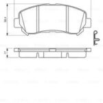 Колодки тормозные дисковые перед BOSCH