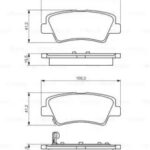 Колодки тормозные дисковые зад BOSCH 986494557