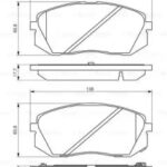 Колодки тормозные дисковые передние BOSCH