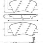 Колодки тормозные дисковые перед BOSCH