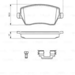 Колодки тормозные дисковые перед BOSCH