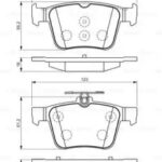Колодки тормозные дисковые зад BOSCH 986494658