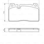 Колодки тормозные дисковые перед BOSCH