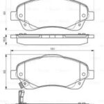 Колодки тормозные дисковые перед BOSCH