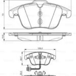 Колодки тормозные дисковые перед BOSCH