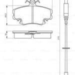 Колодки тормозные дисковые перед BOSCH