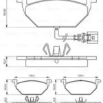 Колодки тормозные дисковые перед BOSCH 986495213