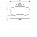 Колодки тормозные дисковые перед BOSCH