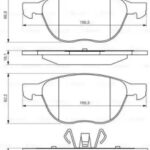 Колодки тормозные дисковые перед BOSCH