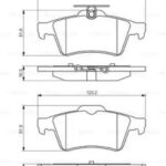 Колодки тормозные дисковые зад BOSCH