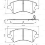 Колодки тормозные дисковые перед BOSCH