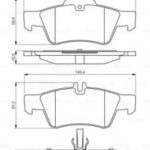 Колодки тормозные дисковые зад BOSCH