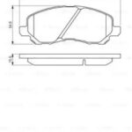 Колодки тормозные дисковые перед BOSCH