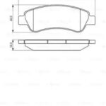 Колодки тормозные дисковые зад BOSCH