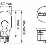 Лампа накаливания сигнальная W16W W2.1x9.5d Pure light 12V 16W картон 10шт цена за 1шт BOSCH