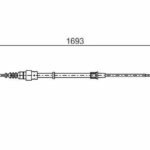 Трос стояночного тормоза BOSCH