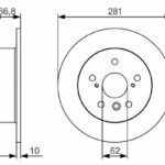 Диск тормозной BOSCH