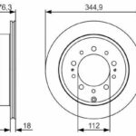 Диск тормозной BOSCH