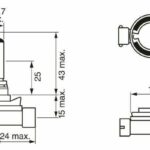 Лампа галогеновая головного света H8 PGJ19-1 Pure light 12V 35W картон 1шт BOSCH