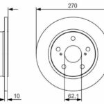 Диск тормозной BOSCH