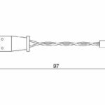 Датчик износа тормозных колодок BOSCH 1987474966