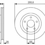 Диск тормозной BOSCH