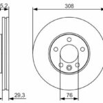 Диск тормозной BOSCH